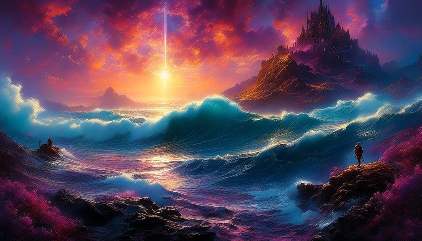 Vibrant Comic Book Art: Expressing Belief