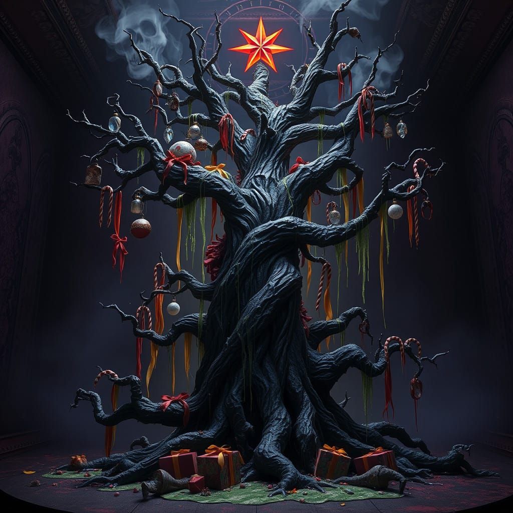 Dark Christmas Tree of Nightmares