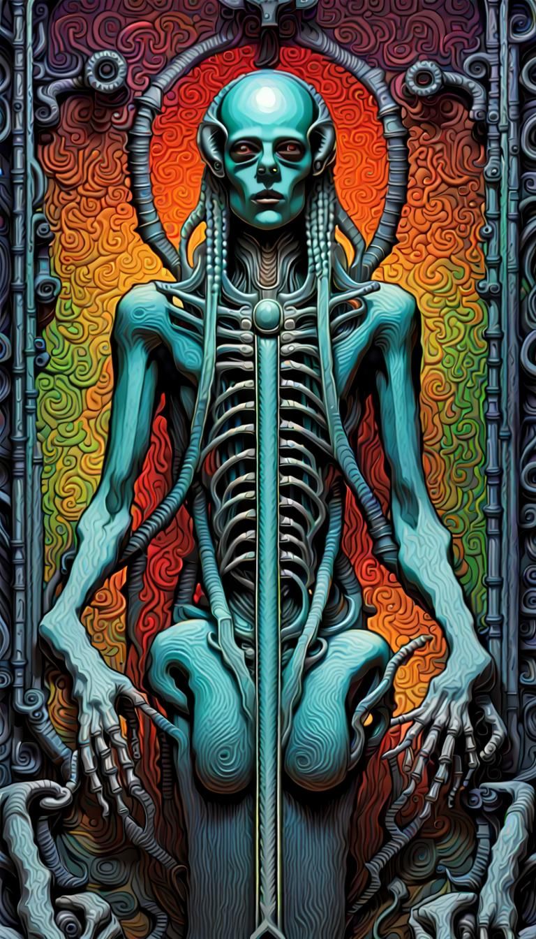 Vibrant Visions: Regret and Future in Surreal Digital Art