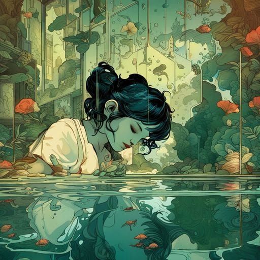 AI Generated Image of a Water Baby