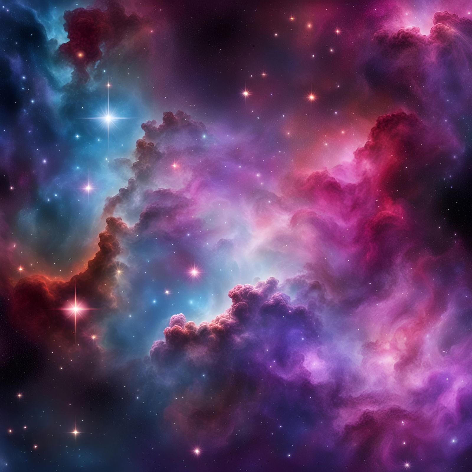 Colorful Nebula Galaxy Background