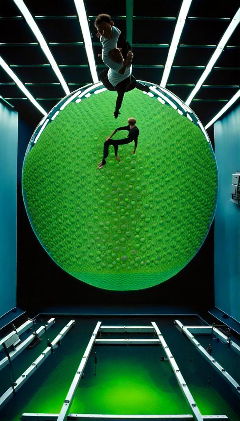 Bioluminescent Sphere in Zero-Gravity, 3D Rendered