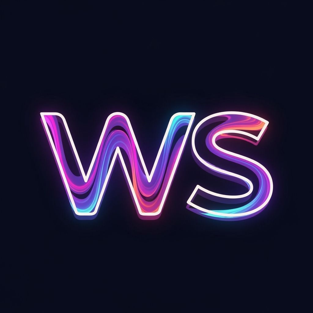 Realistic Logo Design for Artist with Initials WS