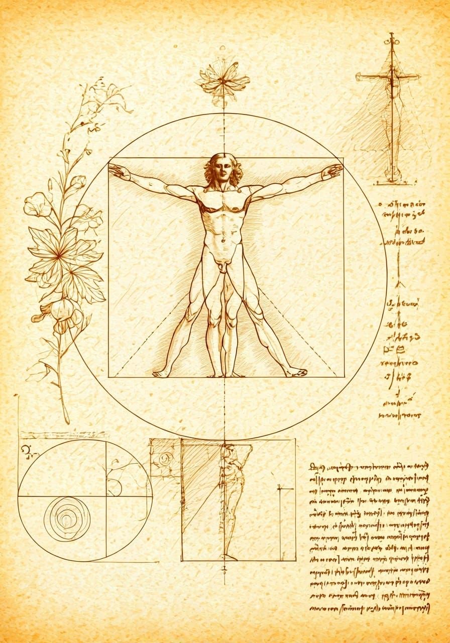 Mathematical Harmony in Da Vinci Style