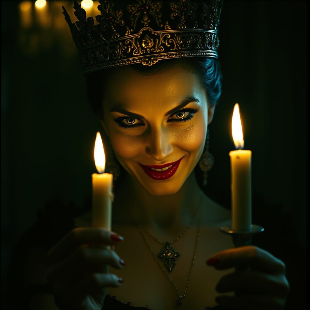 Vampire Queen Exudes Malevolent Elegance in Dark, Cinematic ...