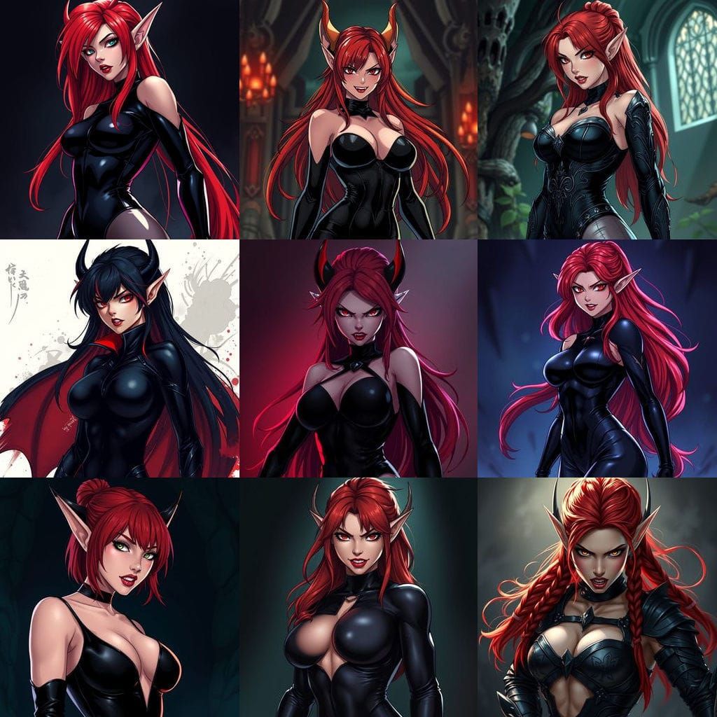 Ethereal Vampire Elf in Dark Fantasy