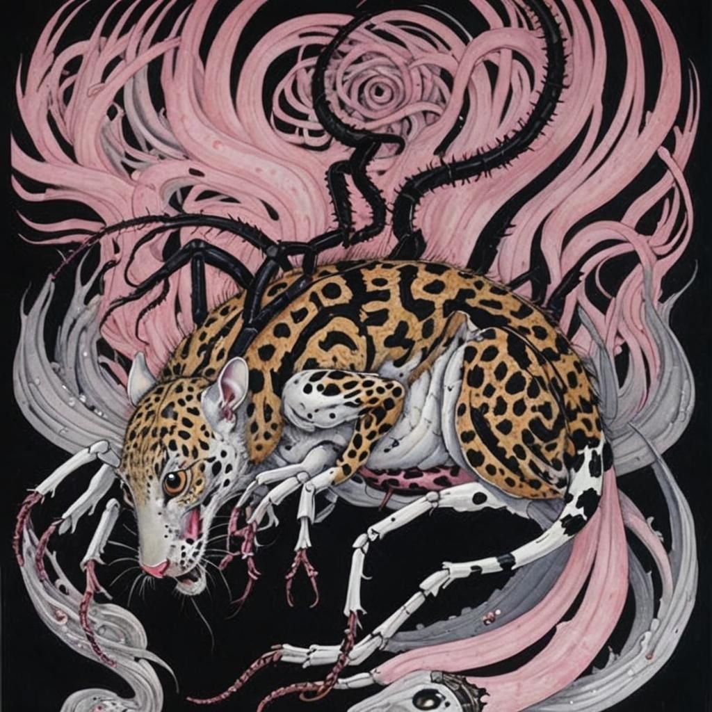 Scorpion, leopard, mouse Abomination