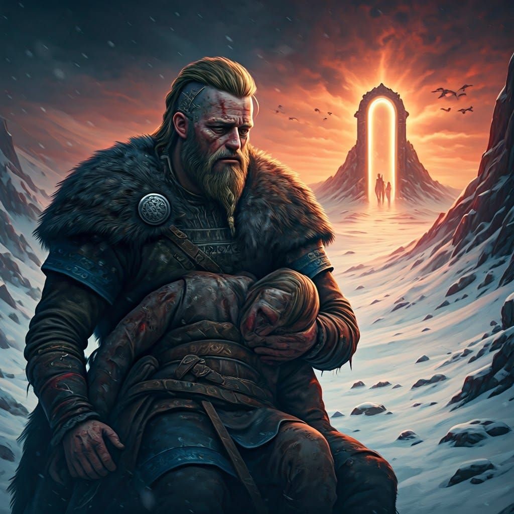 Viking Grief: Warrior's Loss at Valhalla Gate
