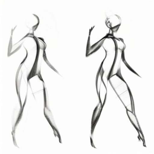 Charcoal gesture drawings #5