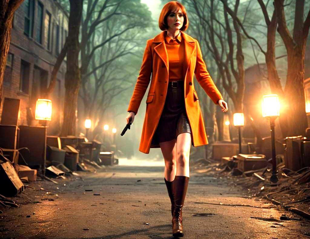 Karen Gillan as Velma in Cinematic Film Still