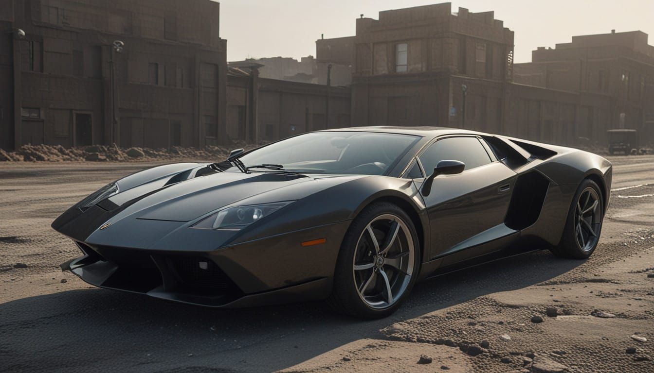 Cyberpunk Alien Xenomorph Supercar in Haunting Beksinski-Ins...