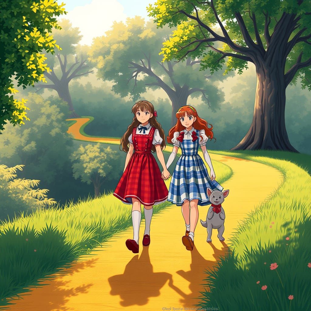 Vibrant Duo Embarks on Yellow Brick Road Adventure in Anime ...