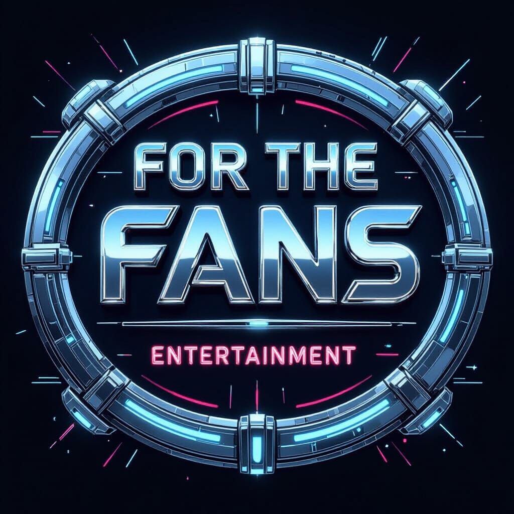 Futuristic Oval Logo: For the Fans Entertainment
