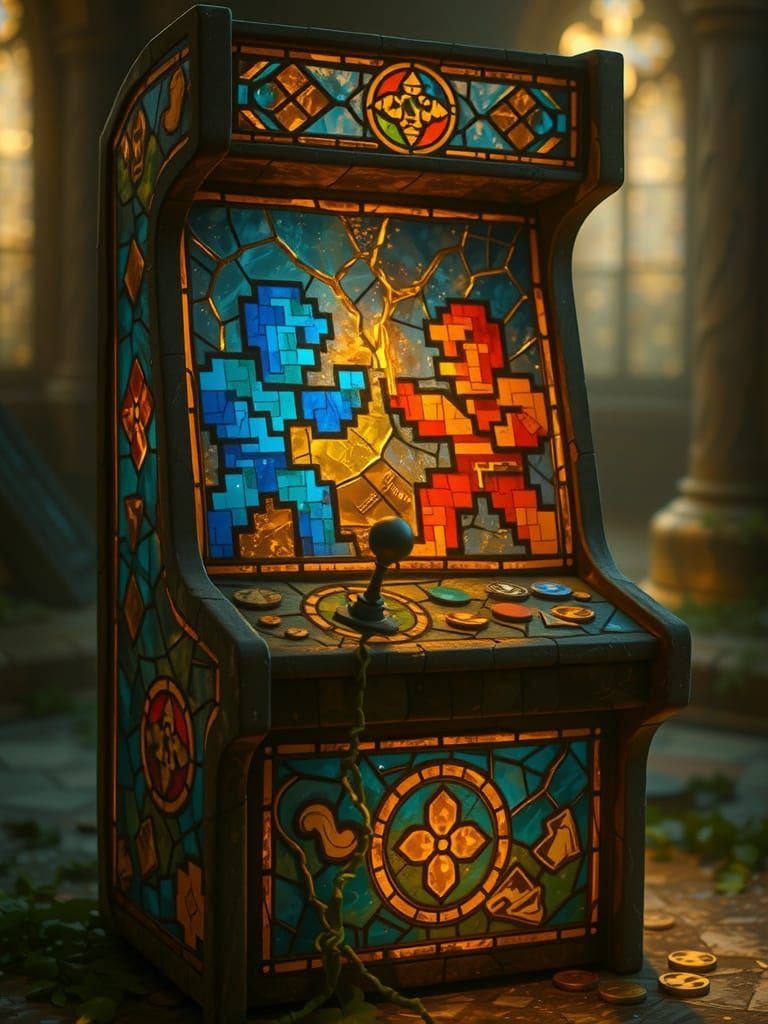 Insert one coin to summon the divine. Player 2 better bring their prayers.