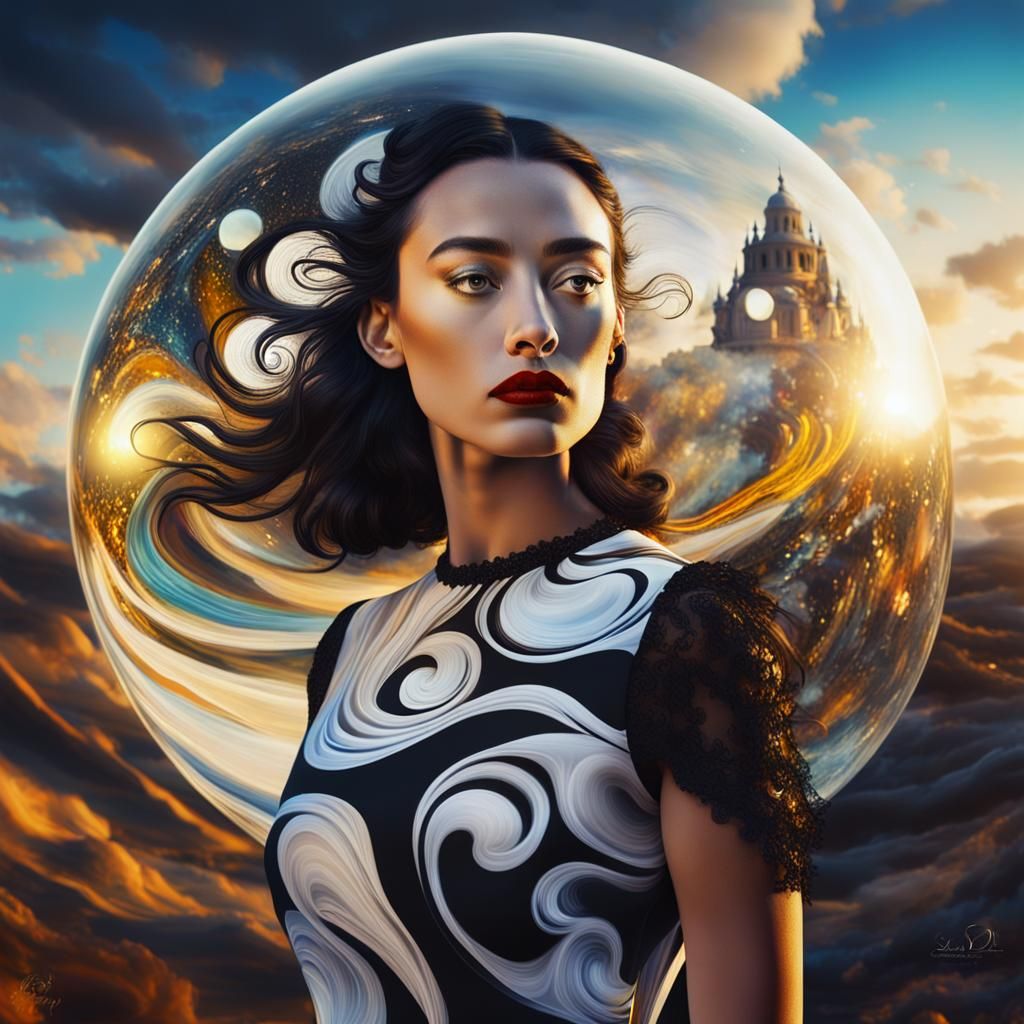 Surreal Fantasy Portrait in Dreamlike Style