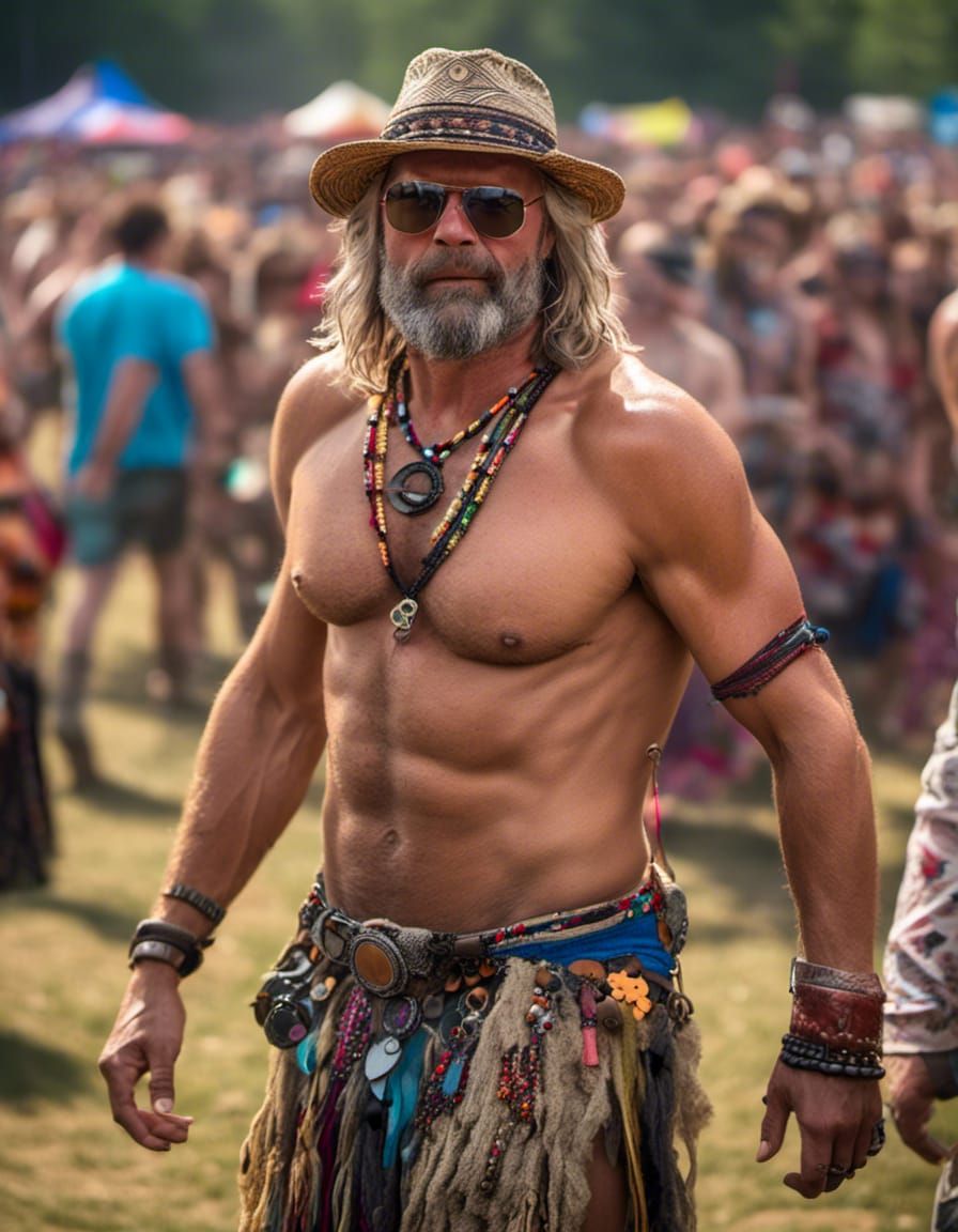 Lost Man at Music Festival