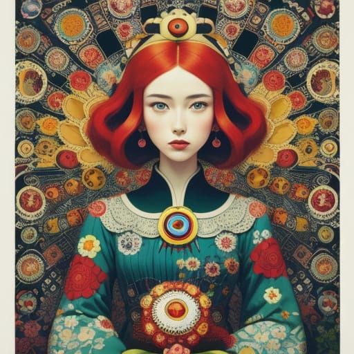 Retro Fairytale Portrait in Autochrome Colors