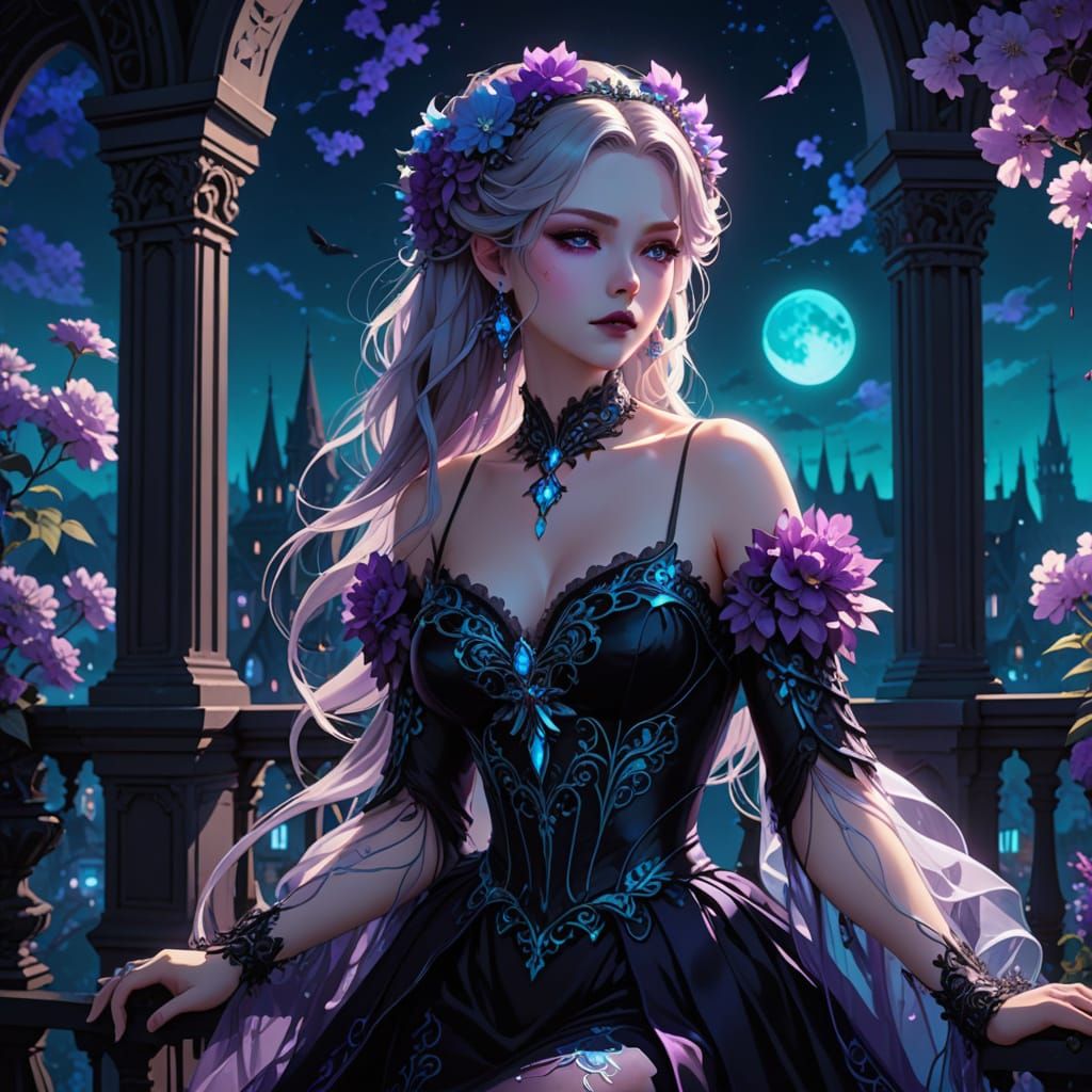 Vampire on a balcony