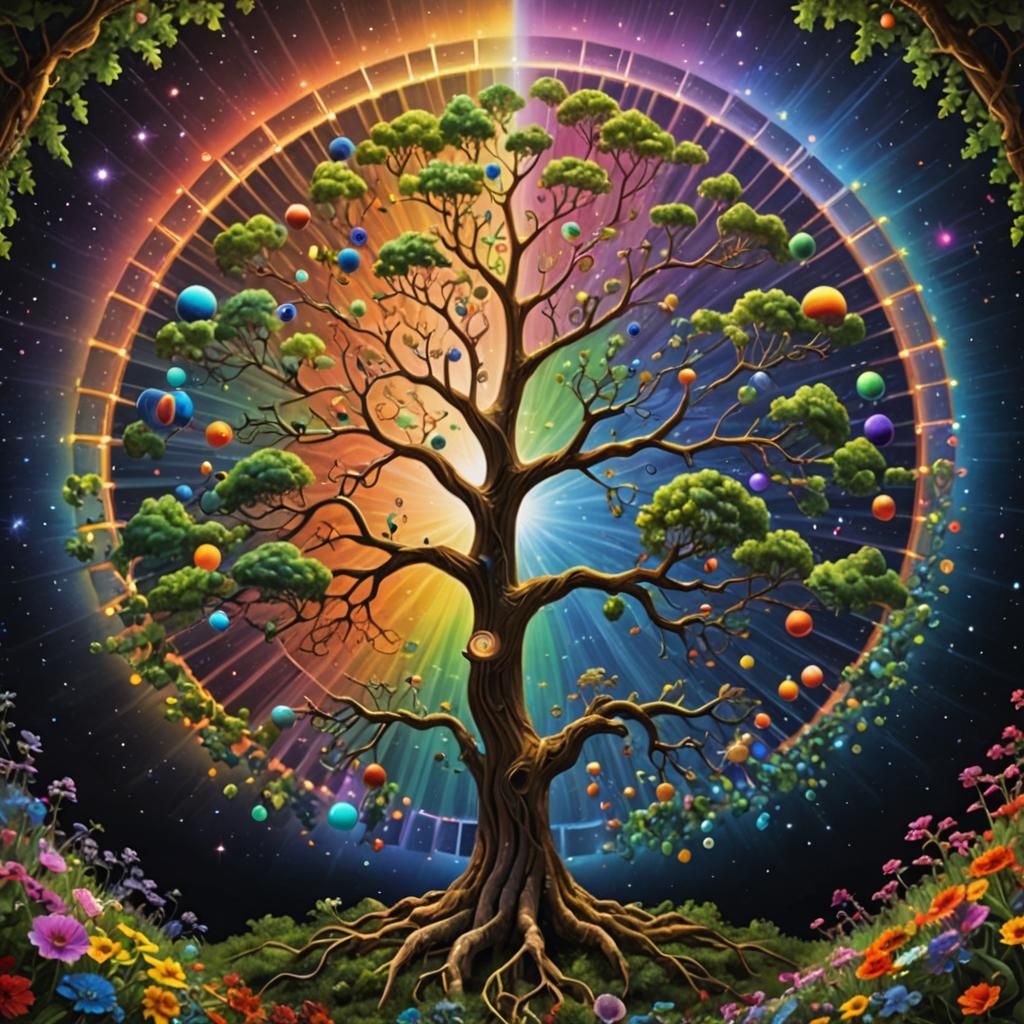 Spectrum Tree of Life in 3D Light