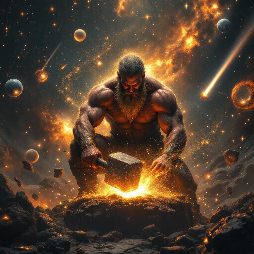 Celestial Blacksmith Forges Constellations in Dying Star