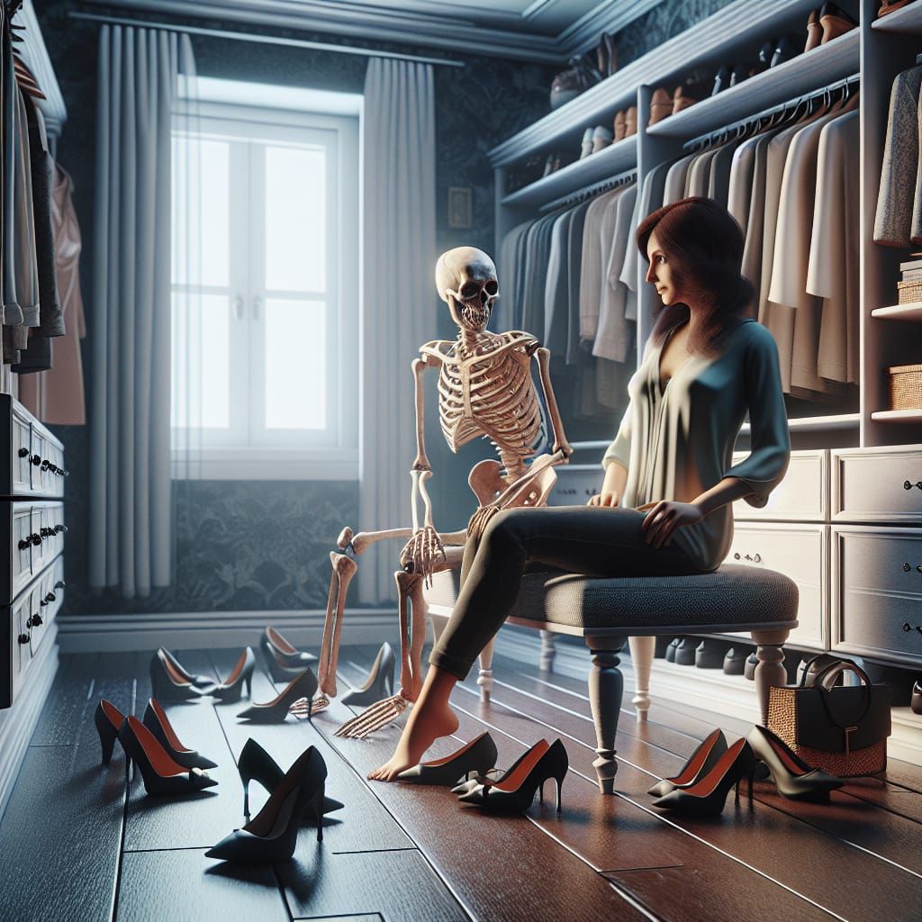 THERE'S A SKELETON IN MY CLOSET WITH A SHOE FETISH 3