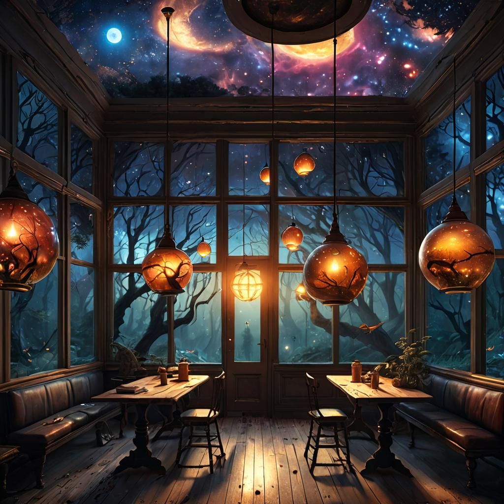 Magic Worlds Inside Lamps: Fantasy Art
