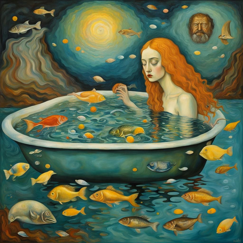Surreal Melting Painting in Classic Styles