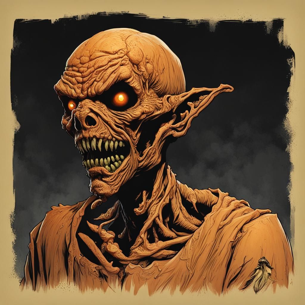 Walking Dead Pumpkinhead Halloween Decoration