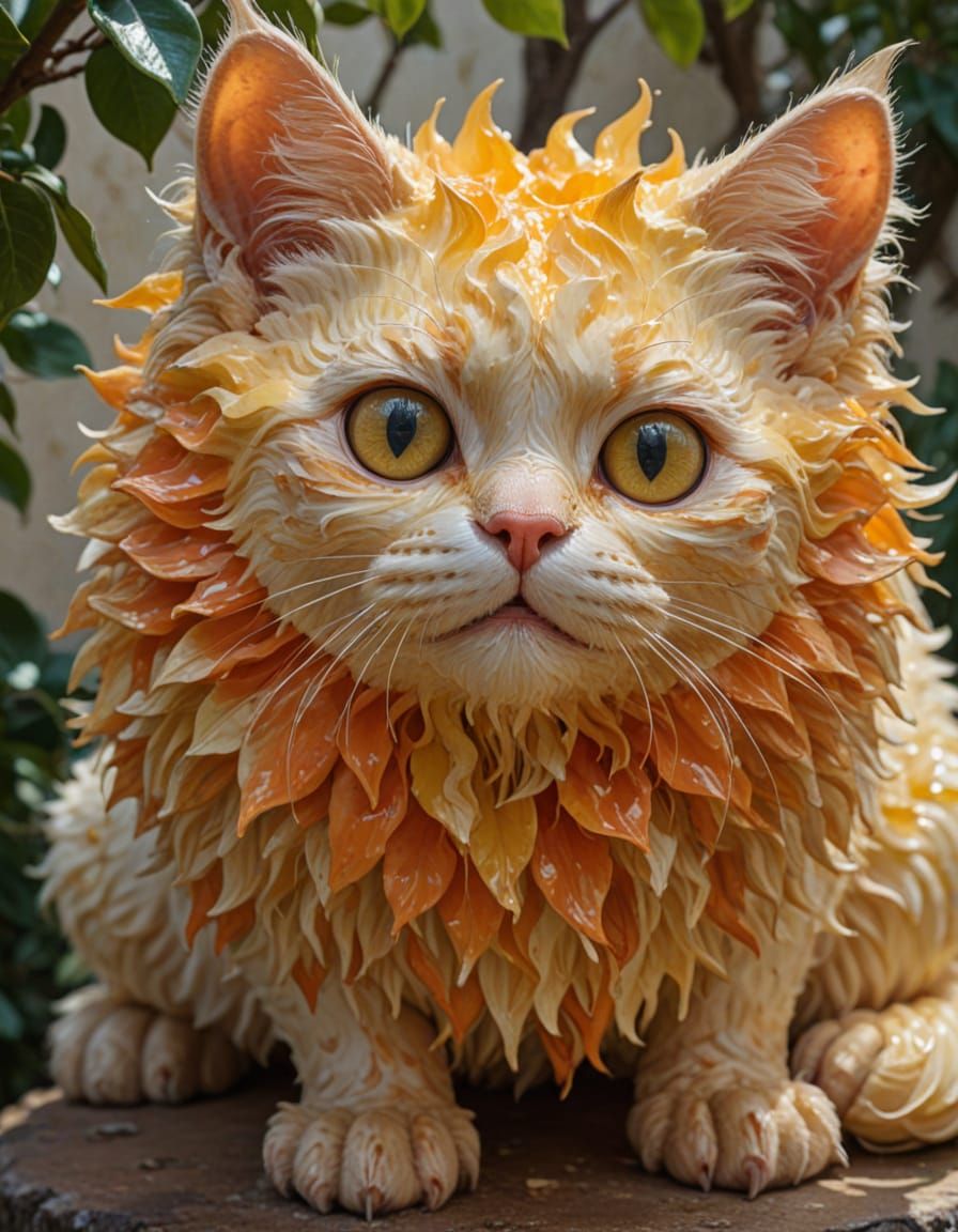 Tangerine Pulp Munchkin Selkirk Rex Kitten