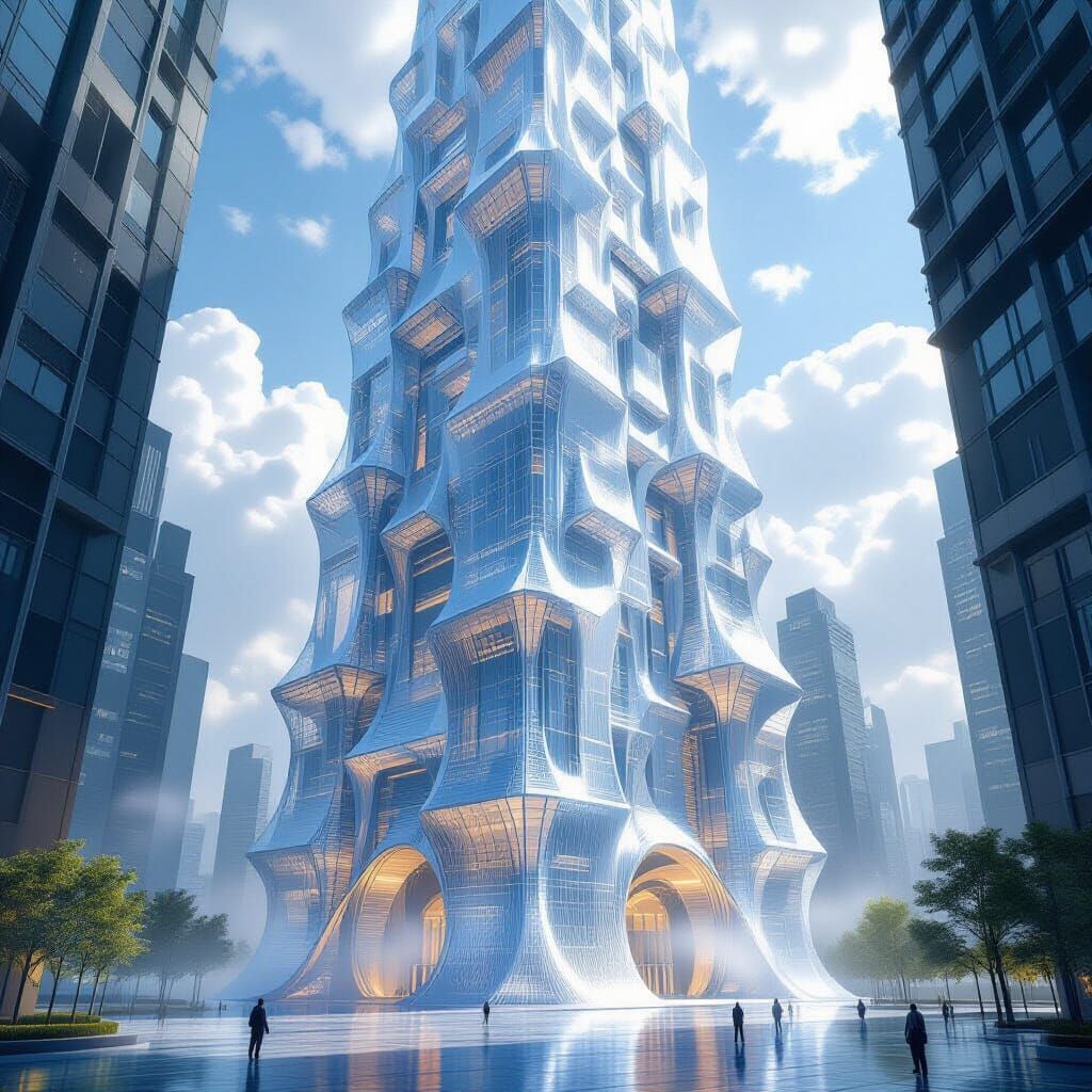 Spider Silk Skyscraper Concept Art