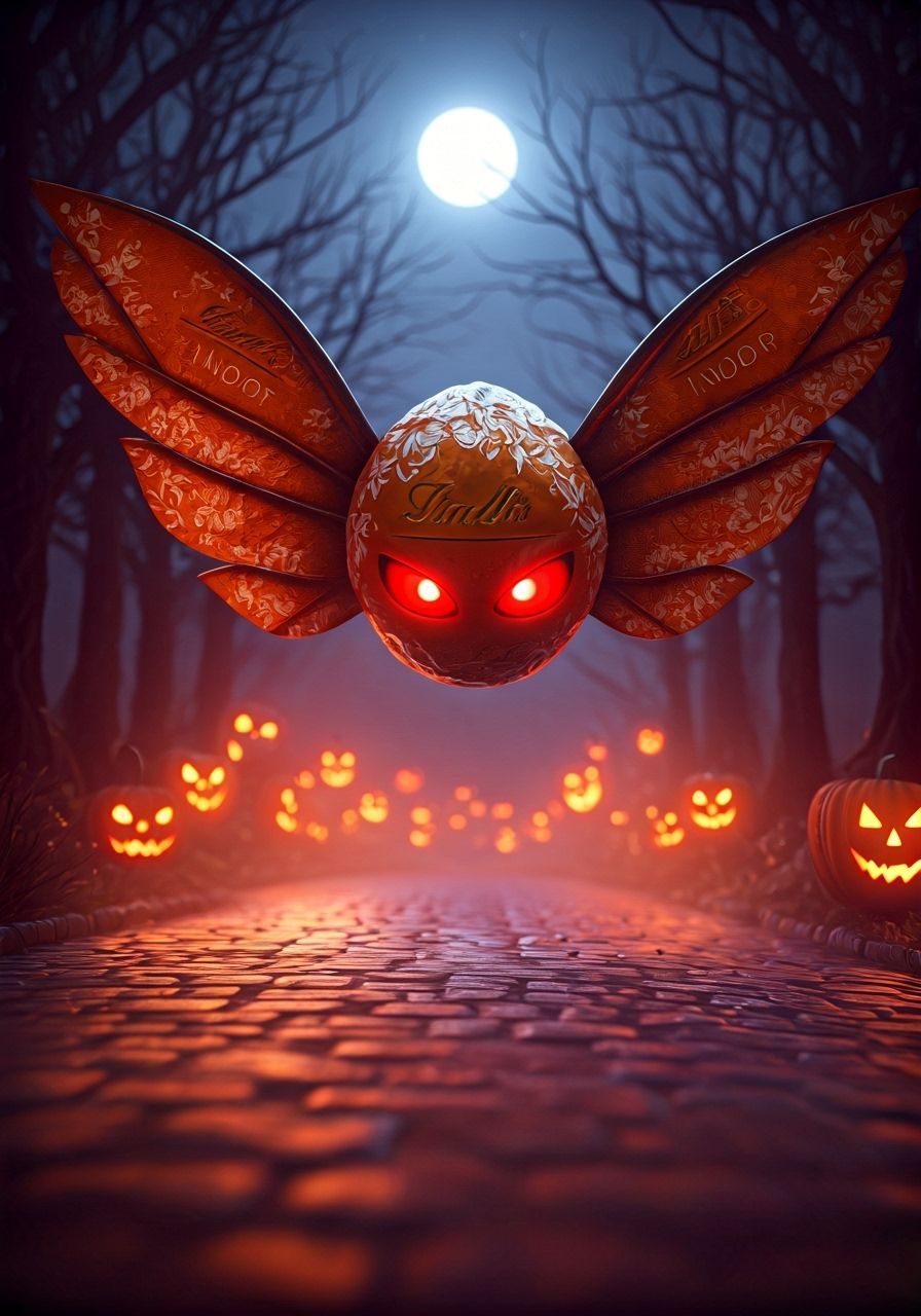 Nightmarish Candy Corn Creature Hunts Trick-or-Treaters