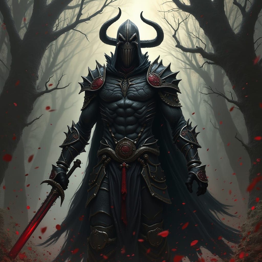 Grimdark Landscape in Dark Fantasy Style