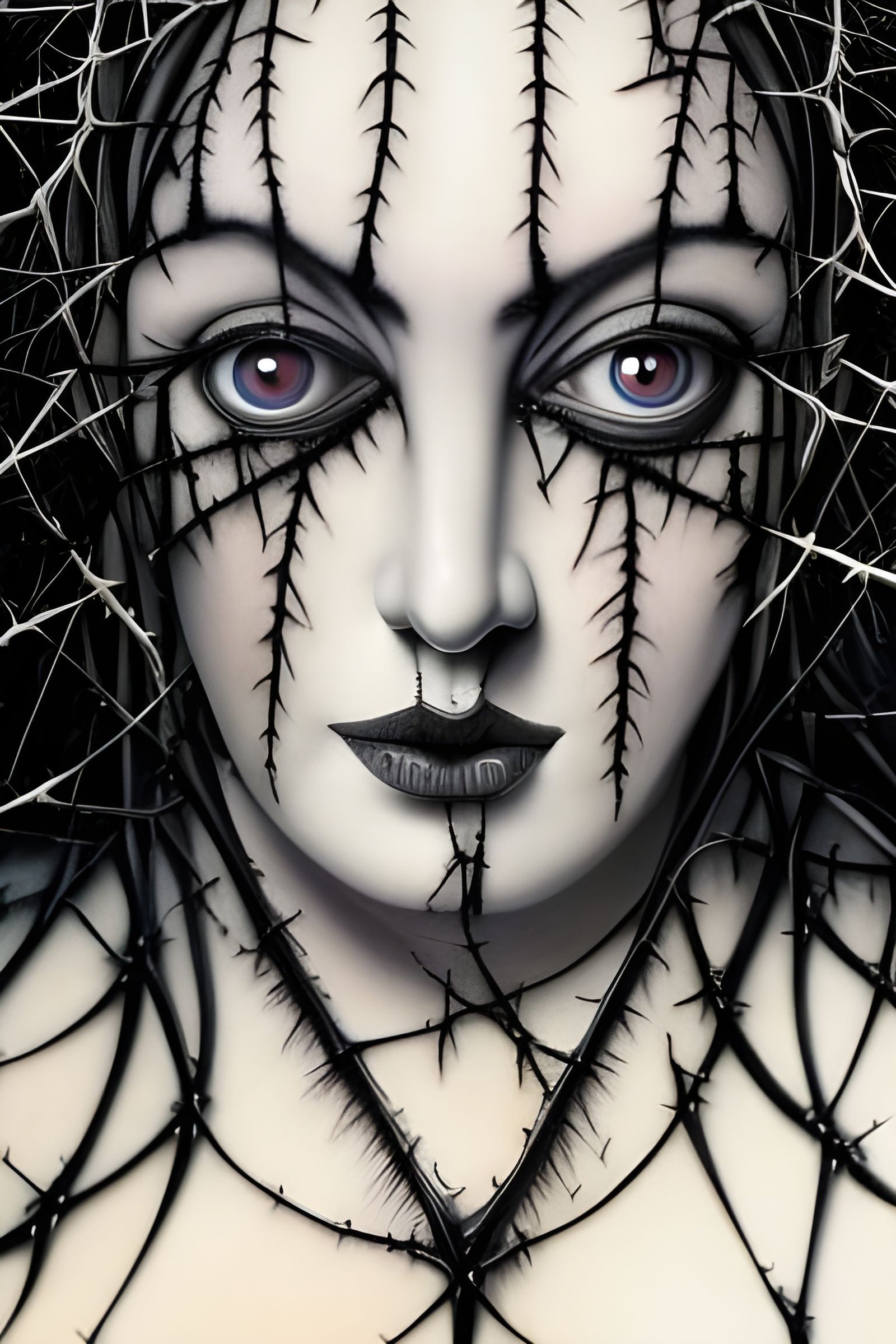 Portrait, wiry