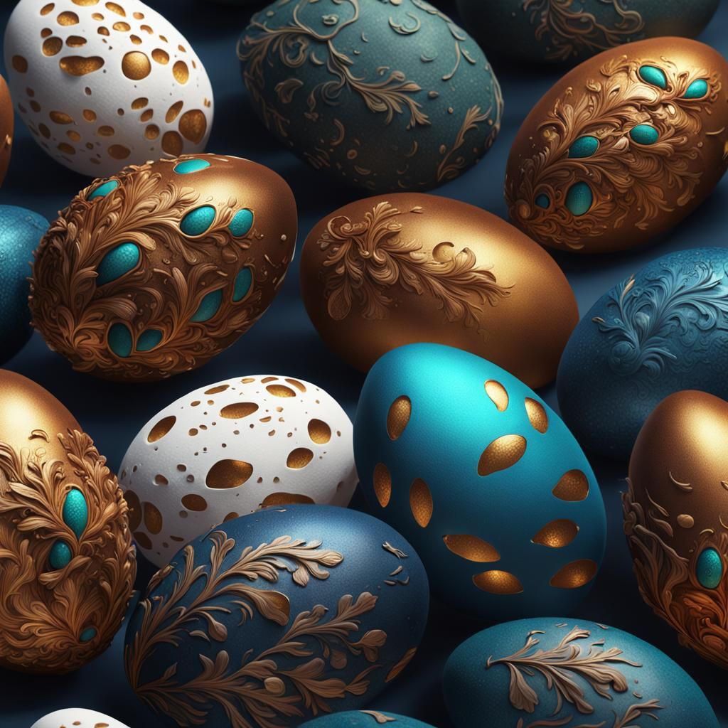 Fantastical Cavia Eggs in Detailed Matte Painting