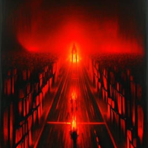 Highway to Hell in a Gothic Horror Style