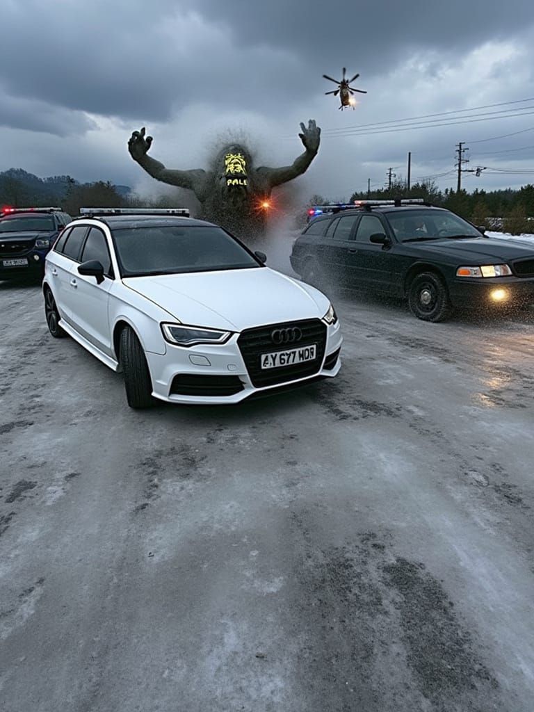 Audi A3 Drifting with Demon, Cinematic Style
