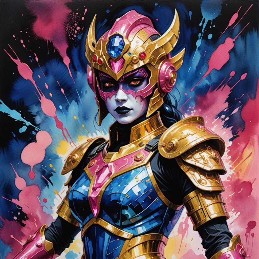 Ethereal Goddess in Spartan Armor