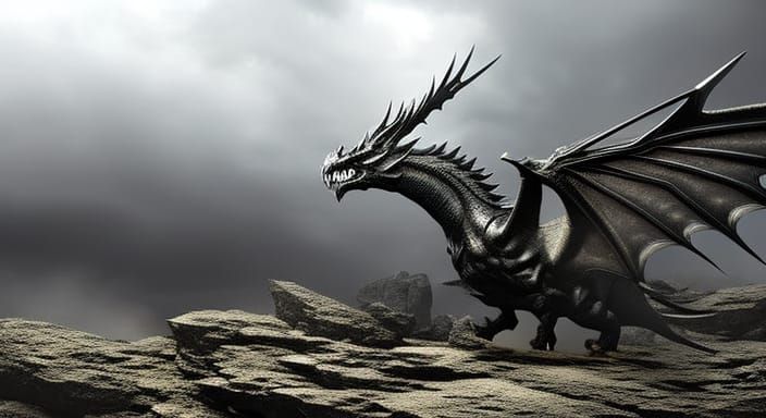 Epic Black Dragon God of Destruction