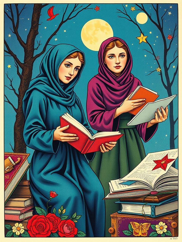 Soviet Propaganda Posters of Women in Magic Realism Style