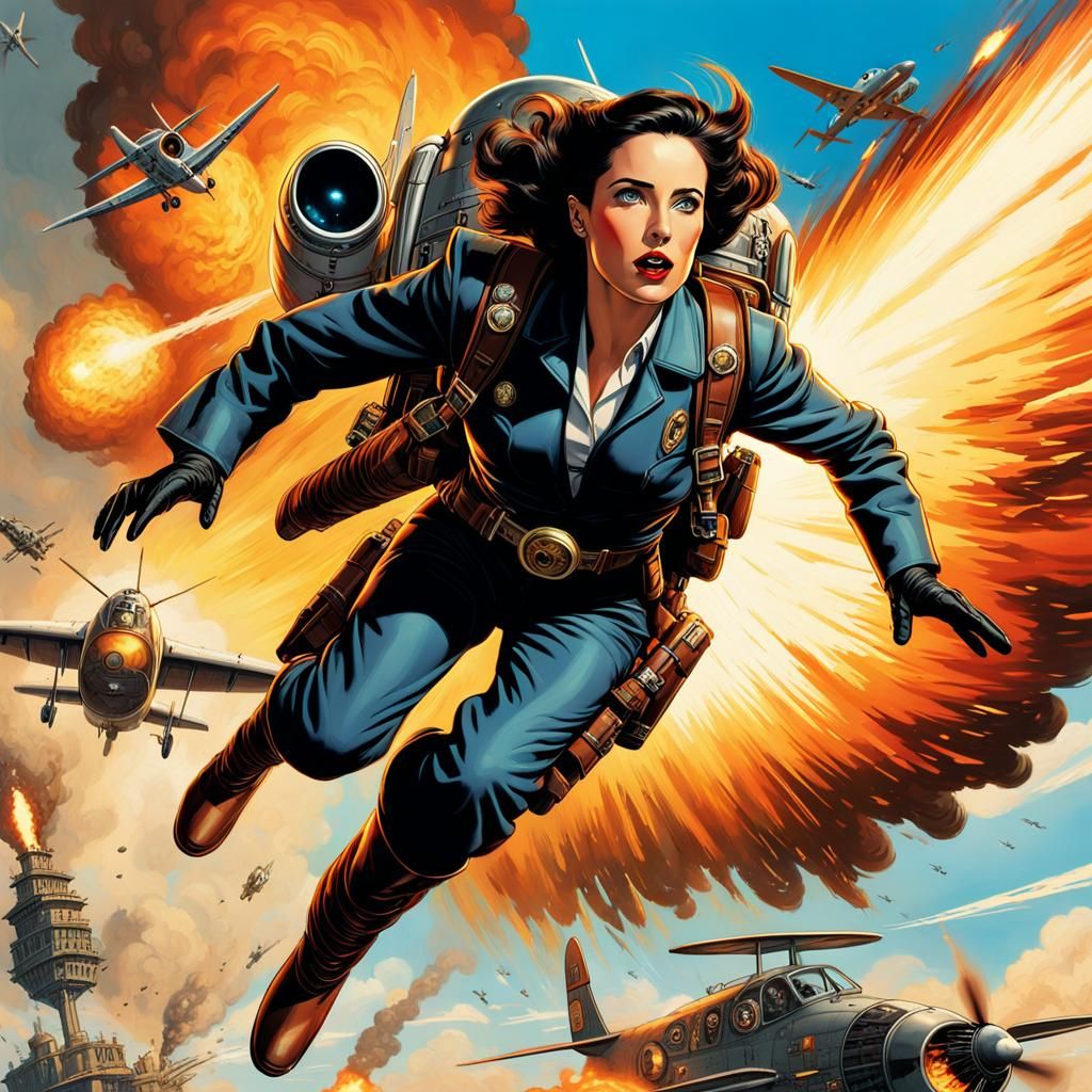 Steampunk Hero Rescues Jennifer Connelly in Sci-Fi Adventure