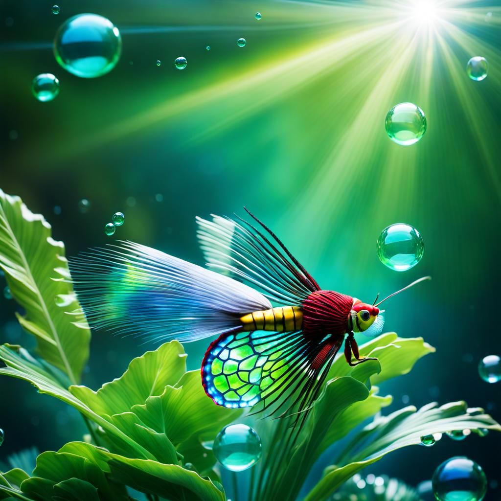 Skeuomorphic Highlander with Tropical Fish and Aero Glass