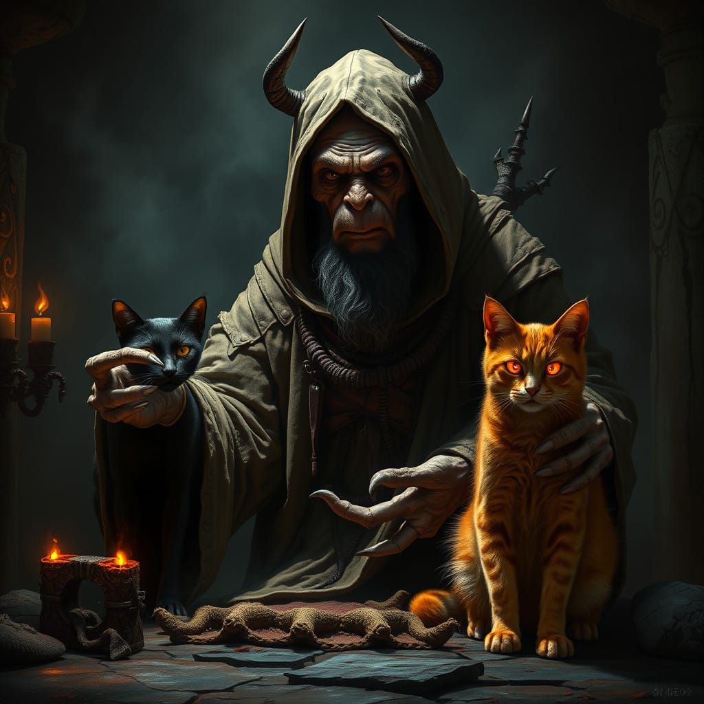 Dark Sorcerer Summons Satan in Haunting, Twisted Realm