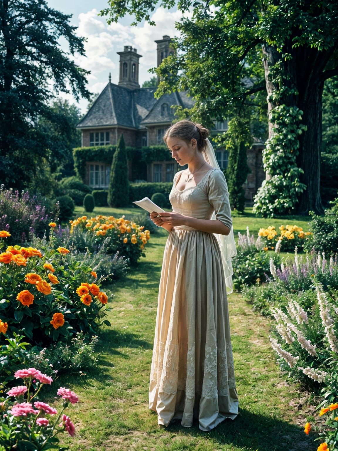 In the garden