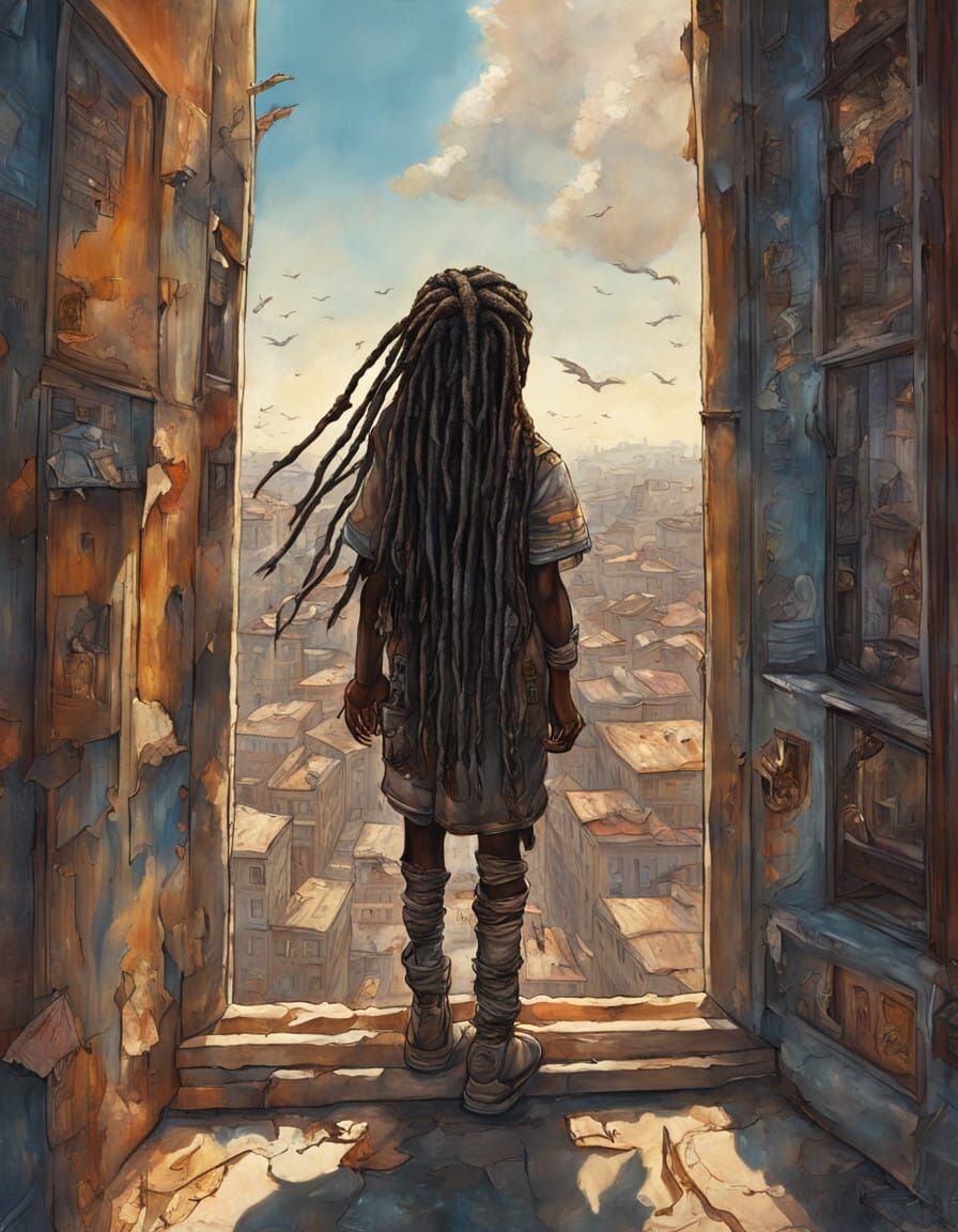 Dark Angels in Urban Chaos, Inspired by Enki Bilal's Style