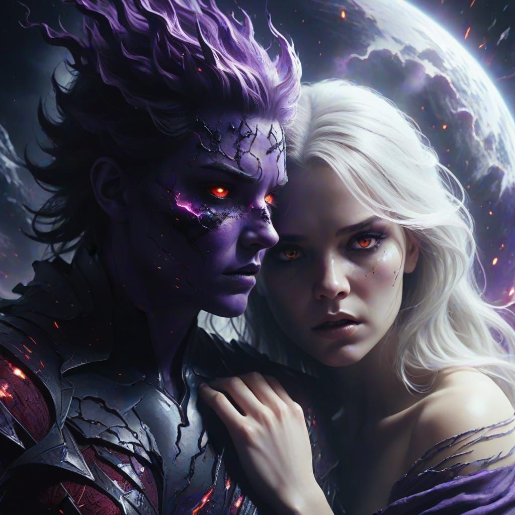 Cosmic Hero Unleashing Power in Shattered Dimension