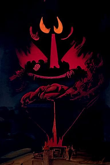 1950s Hell Propaganda Poster