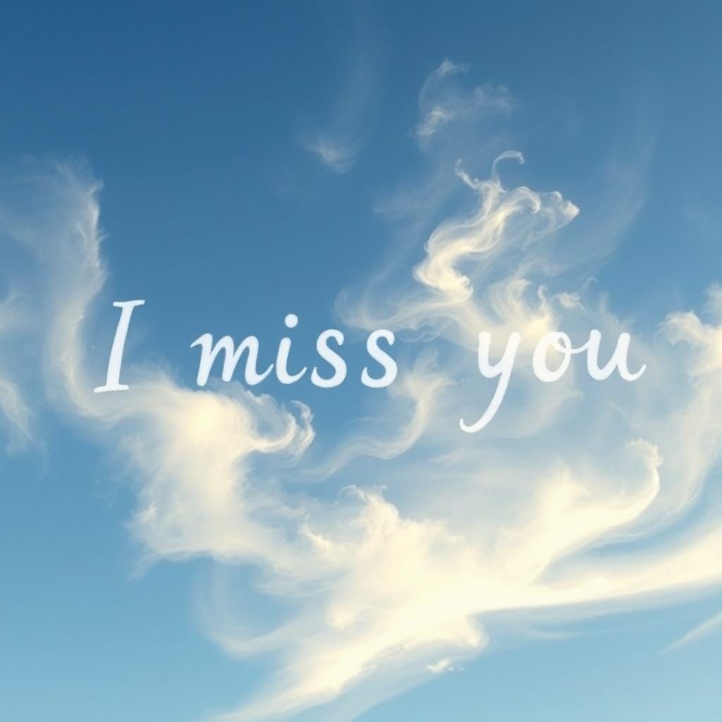 Romantic Whispers in a Dreamy Blue Sky