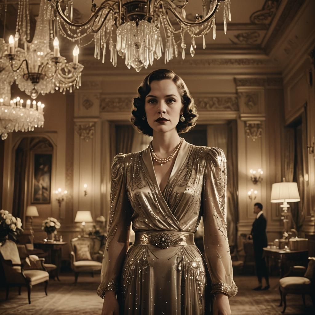 1930s Glamour: Ornate Room, Old Hollywood Style