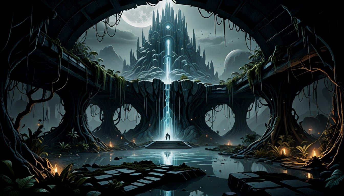 Super Villain Hideouts Collage in 3D