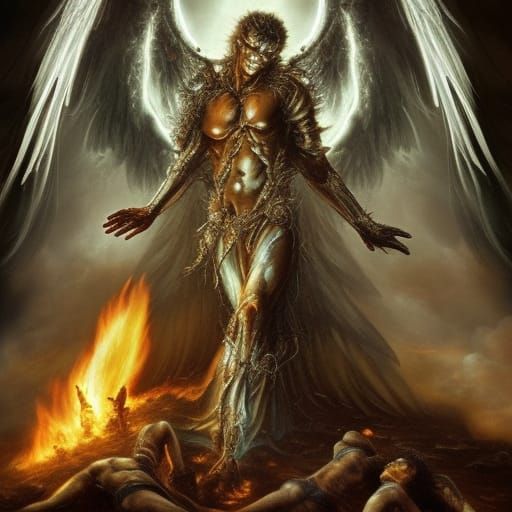 Faceless Angel of sickness